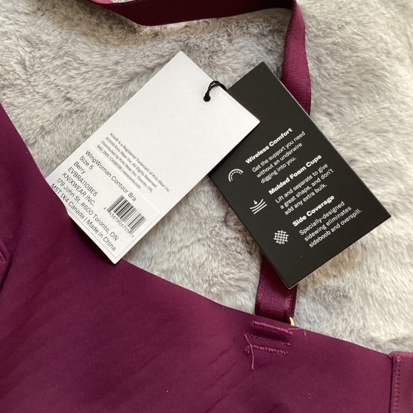 NWT Knix 2 Wingwomen bras bundle size 5 periwinkle and berry - Picture 12 of 13
